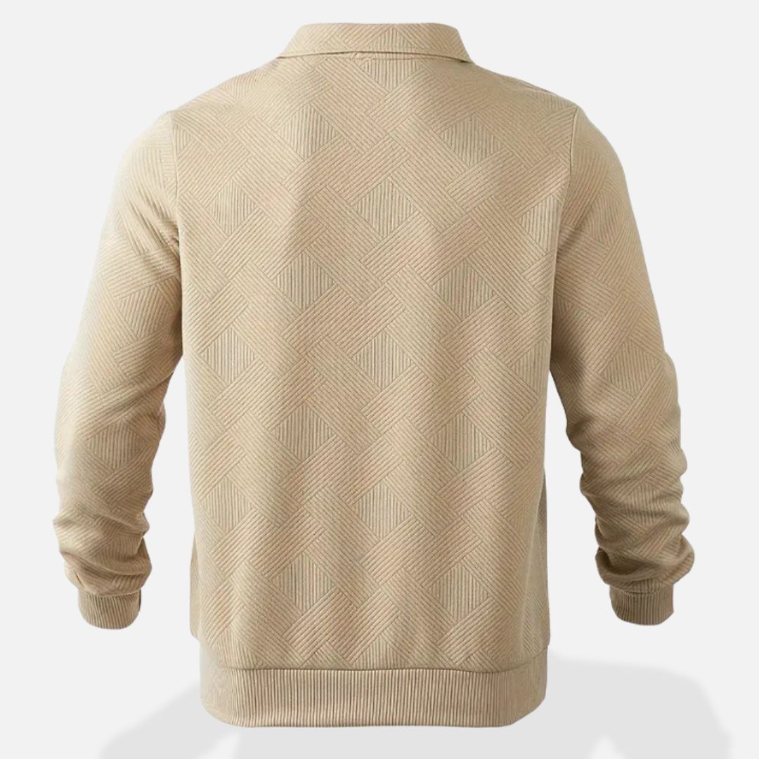 Męska - Sweter z półgolfem - Miękka dzianina - Stylu casualowym - idealny na co dzień