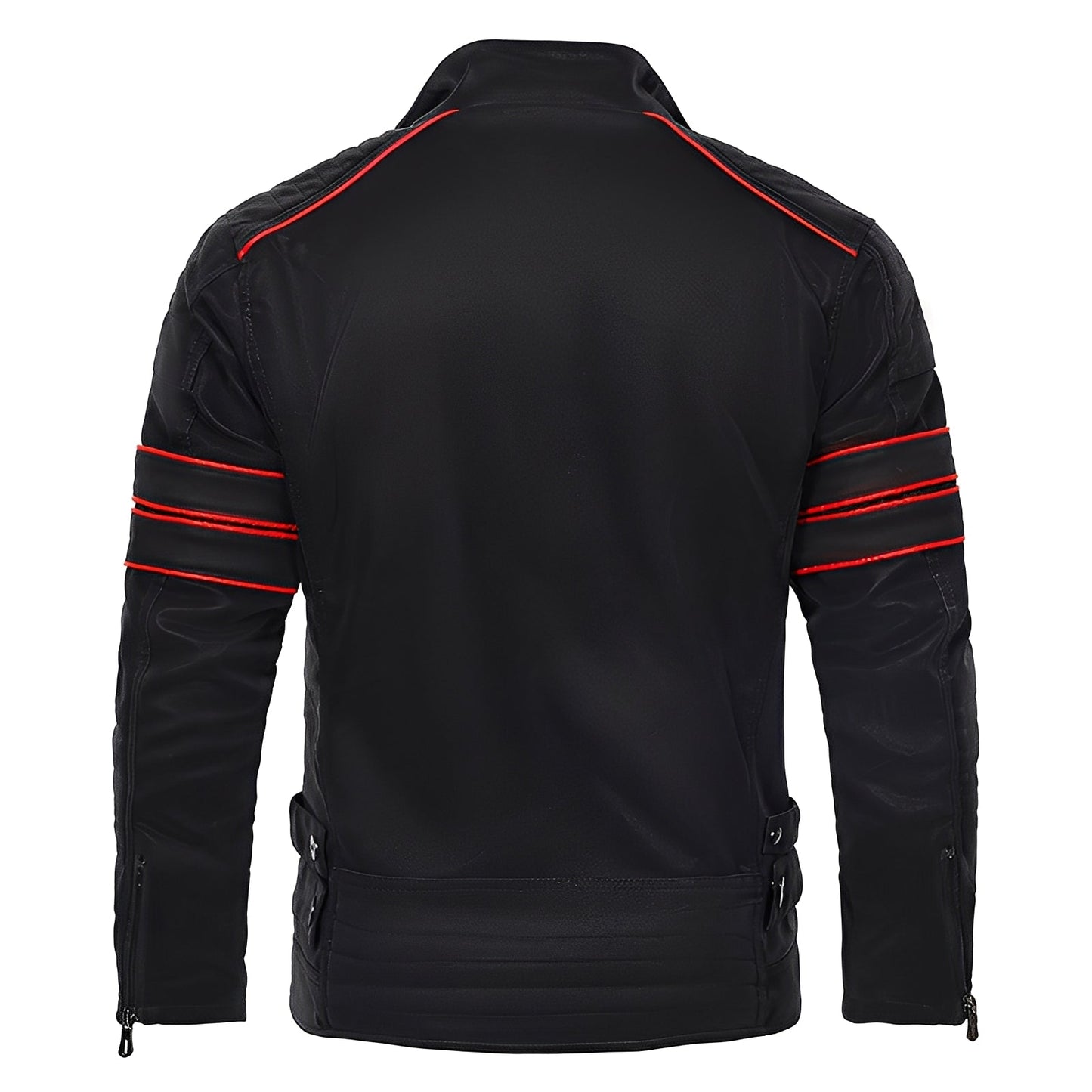 Męska - Skórzana kurtka motocyklowa - Stylowy design - Wytrzymała konstrukcja dla pasjonatów jazdy