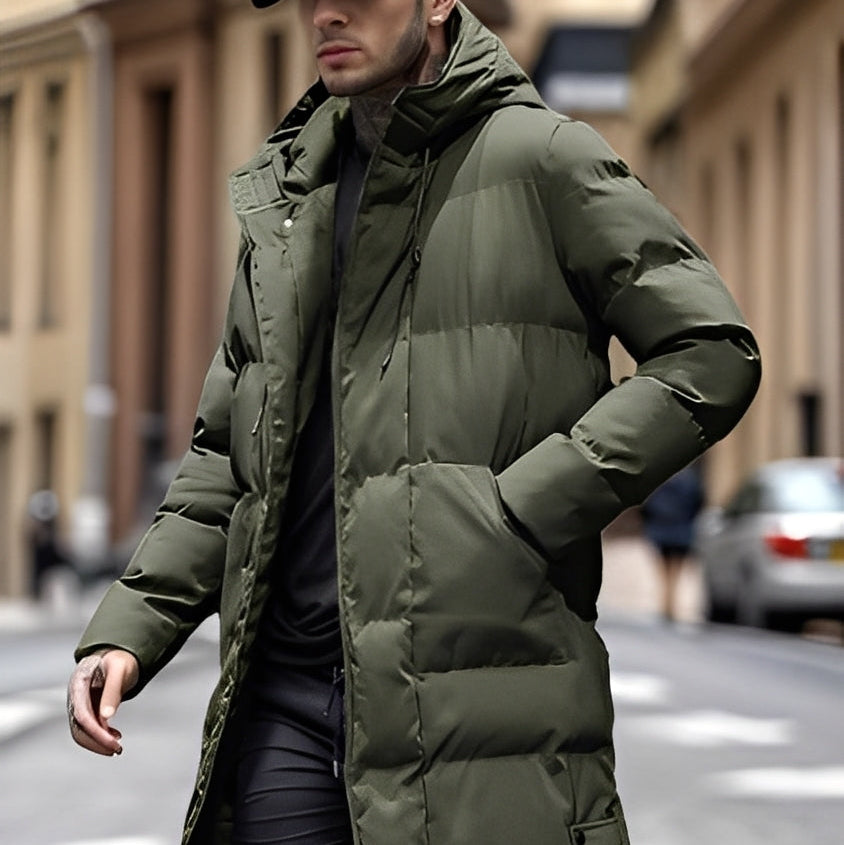 Męska - Wodoodporna Kurtka Parka - Stylowa i Funkcjonalna - Idealna na Każdą Pogodę