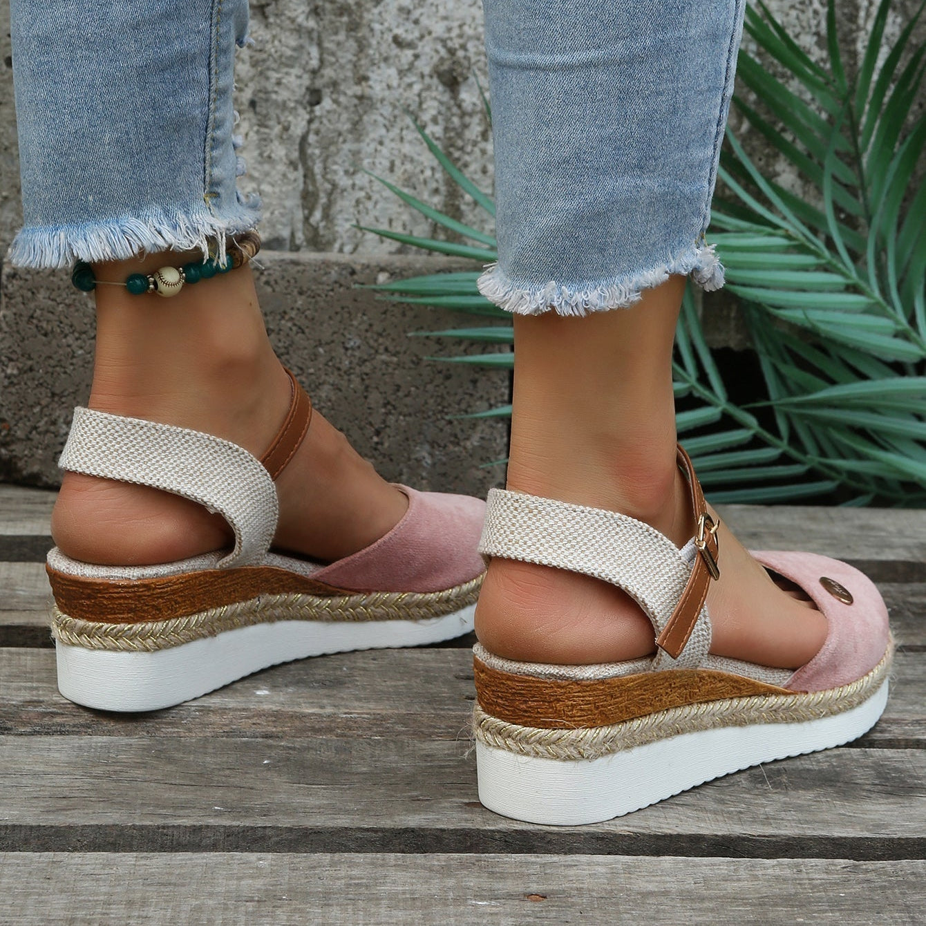 Damska - Espadryle - Miękkie materiały - Wygodne i stylowe buty na co dzień - Idealne na każdą okazję