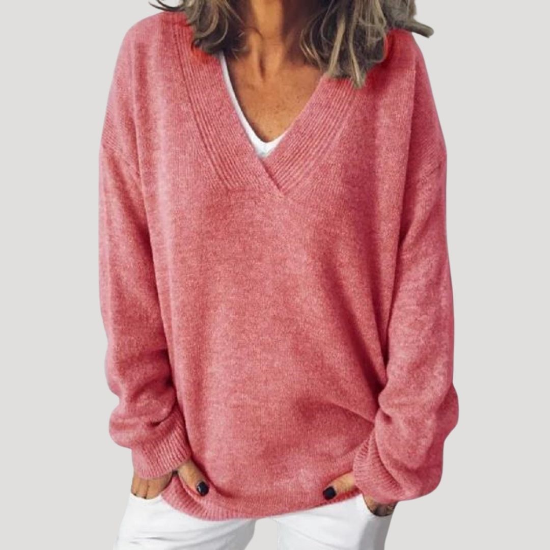 Damska - Sweter oversize - Dzianiny - Oddychającej mieszanki - Zimowy styl
