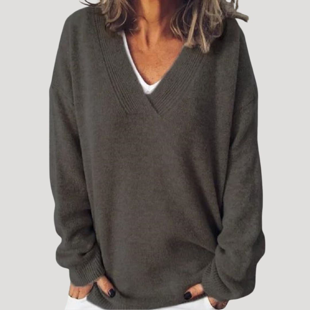 Damska - Sweter oversize - Dzianiny - Oddychającej mieszanki - Zimowy styl