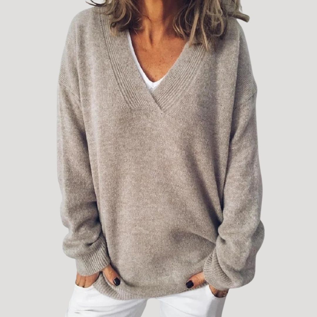 Damska - Sweter oversize - Dzianiny - Oddychającej mieszanki - Zimowy styl