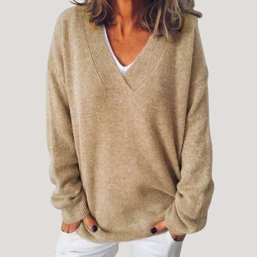 Damska - Sweter oversize - Dzianiny - Oddychającej mieszanki - Zimowy styl