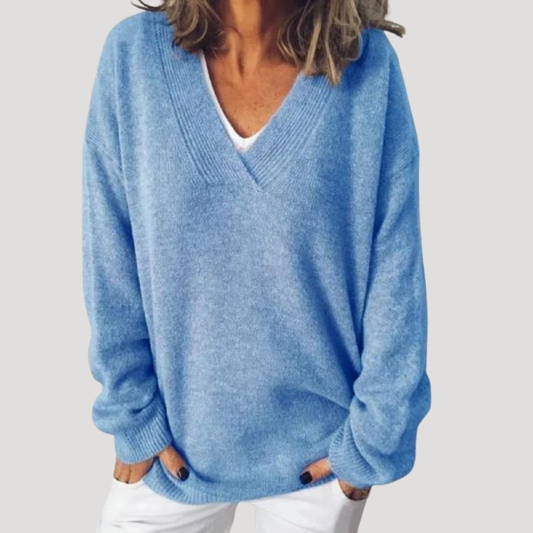 Damska - Sweter oversize - Dzianiny - Oddychającej mieszanki - Zimowy styl
