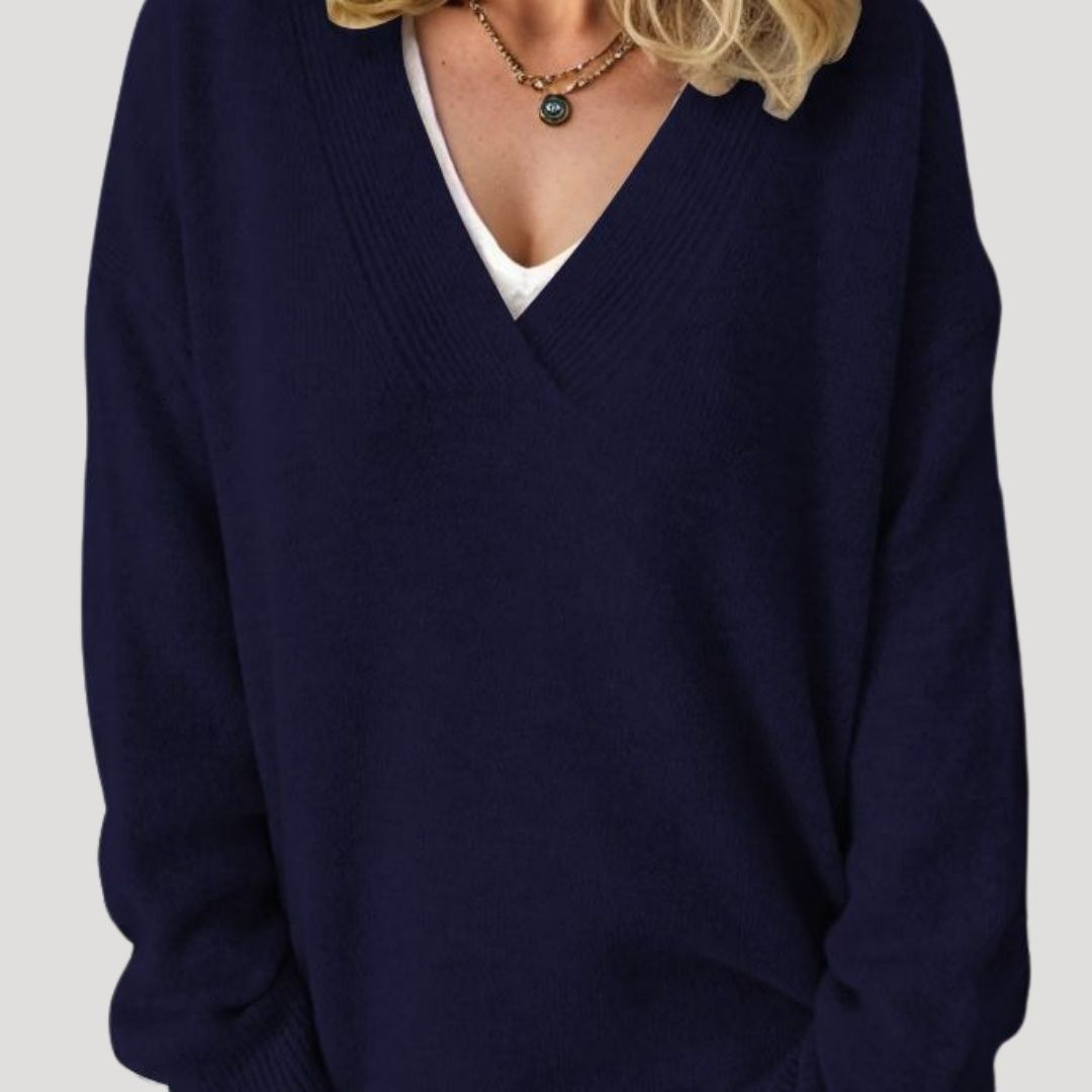 Damska - Sweter oversize - Dzianiny - Oddychającej mieszanki - Zimowy styl