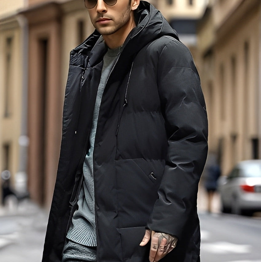 Męska - Wodoodporna Kurtka Parka - Stylowa i Funkcjonalna - Idealna na Każdą Pogodę