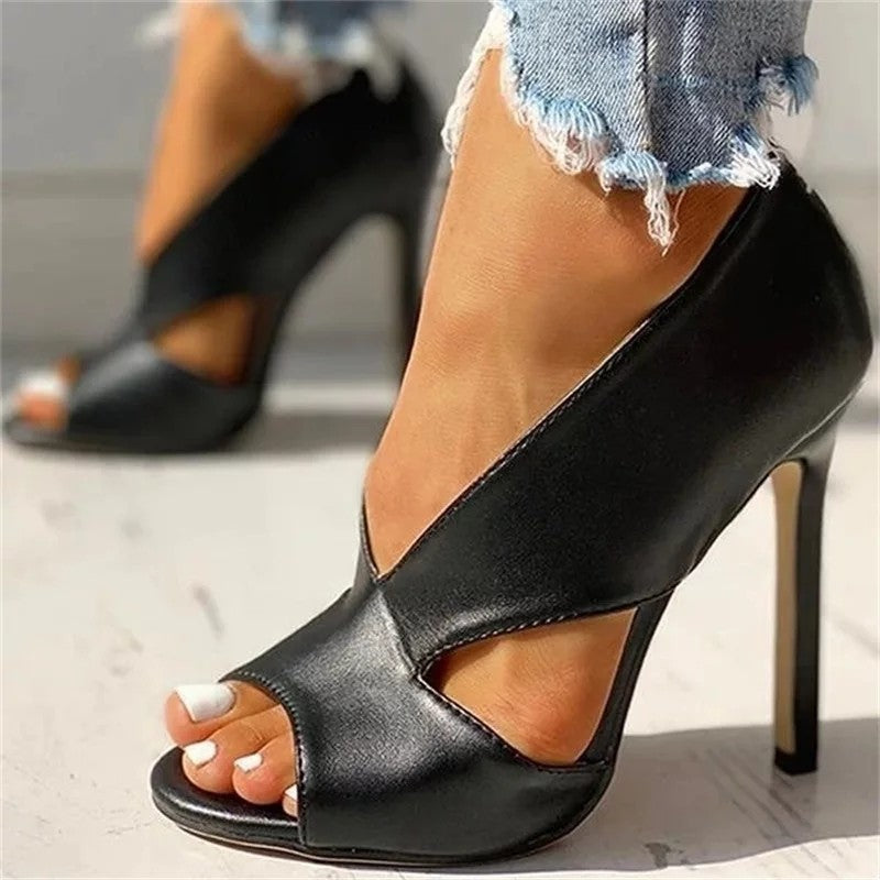 Damska - Wysokie Obcasy - Wygodnej wkładce - Stylowy i Wygodny Design - Eleganckie Buty na Każdą Okazję