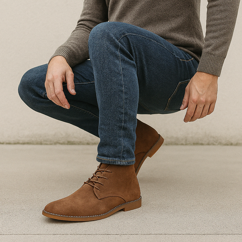 Męska - Klasyczne buty - Skórzane - Elegancki styl - Idealne na każdą okazję