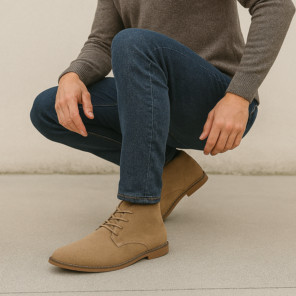 Męska - Klasyczne buty - Skórzane - Elegancki styl - Idealne na każdą okazję