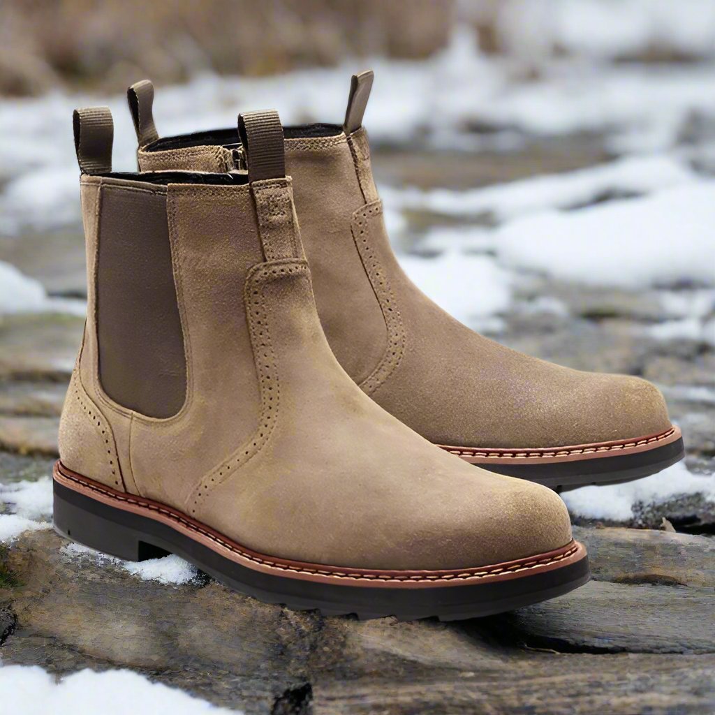 Męska - Chelsea Buty - Zamszowe - Elegancki styl casualowy - Modny wybór do każdej okazji