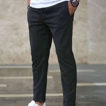 Męska - Spodnie - Casualowe spodnie chino skinny - Elastycznym Materiałem - Modne i Wygodne