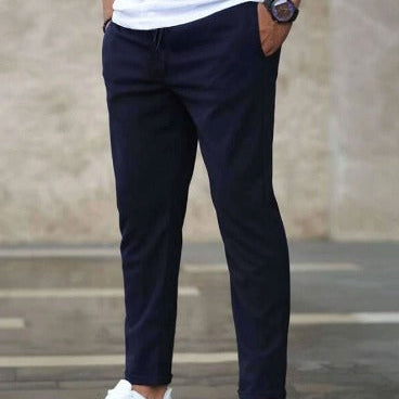 Męska - Spodnie - Casualowe spodnie chino skinny - Elastycznym Materiałem - Modne i Wygodne