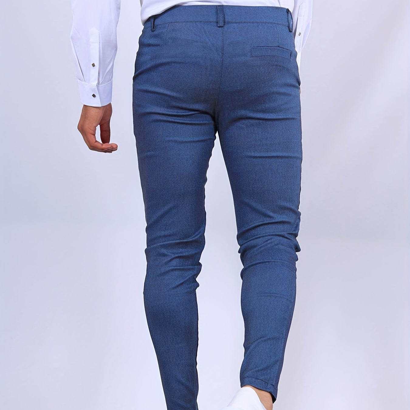 Męska - Stretch-Chino Hose - Schmal geschnittene - Wygodne i stylowe - Idealne na każdą okazję