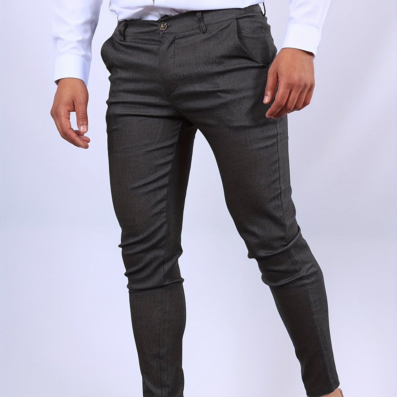 Męska - Stretch-Chino Hose - Schmal geschnittene - Wygodne i stylowe - Idealne na każdą okazję