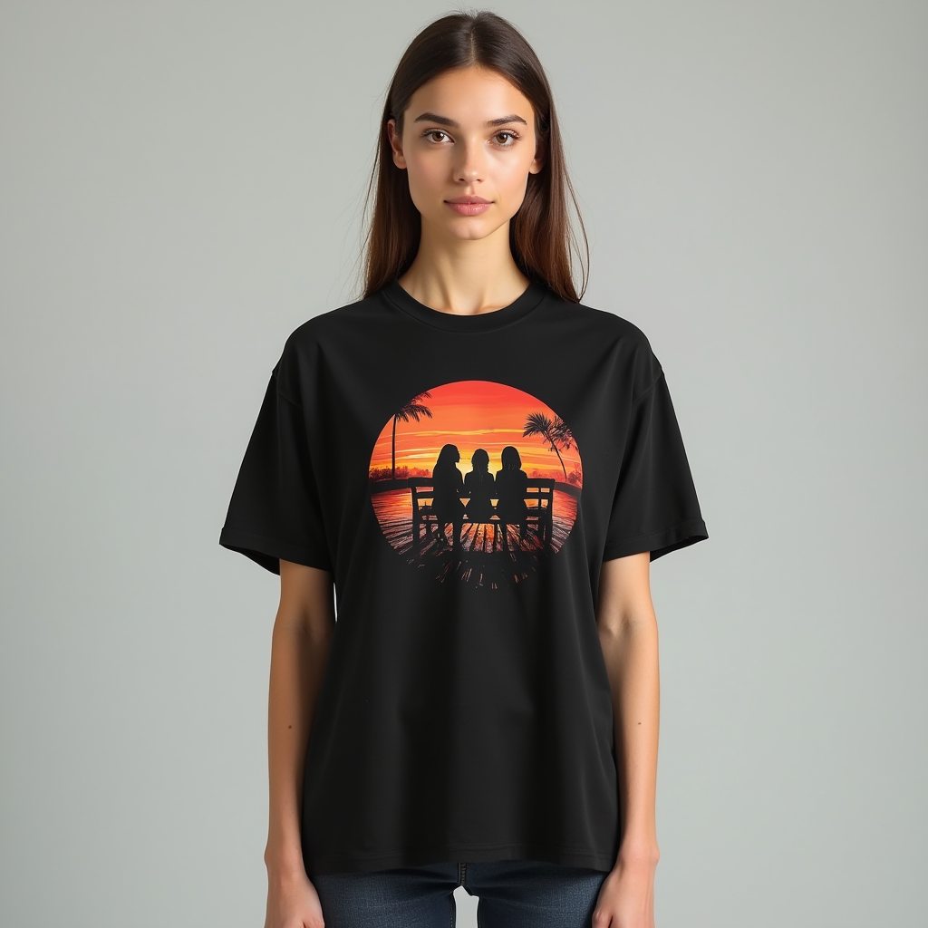 Koszulka Golden Haze z Nadrukiem