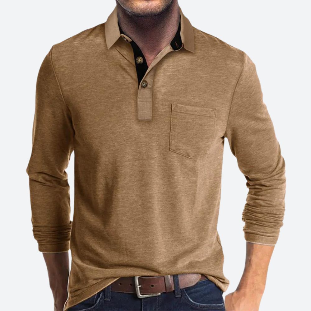 Męska - Koszulka polo - Bawełniany materiał - Wygodny z elegancją - Modny styl i elegancki design