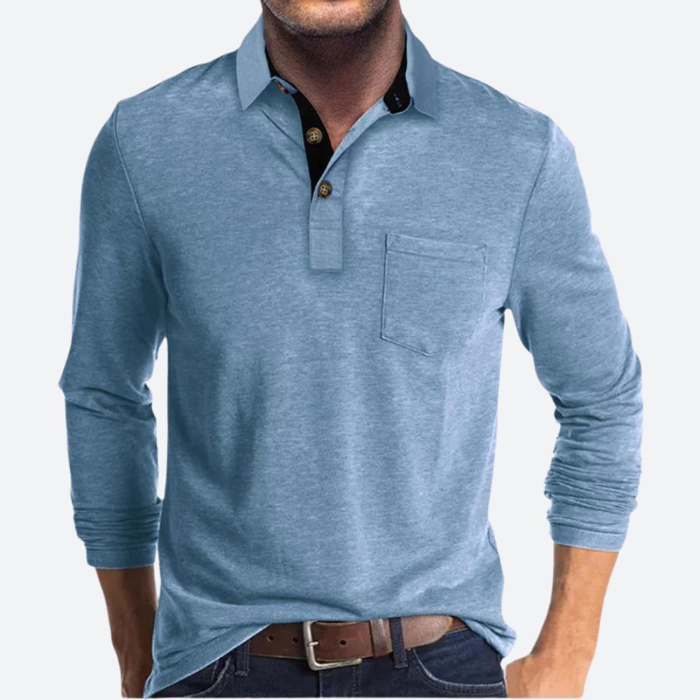 Męska - Koszulka polo - Bawełniany materiał - Wygodny z elegancją - Modny styl i elegancki design