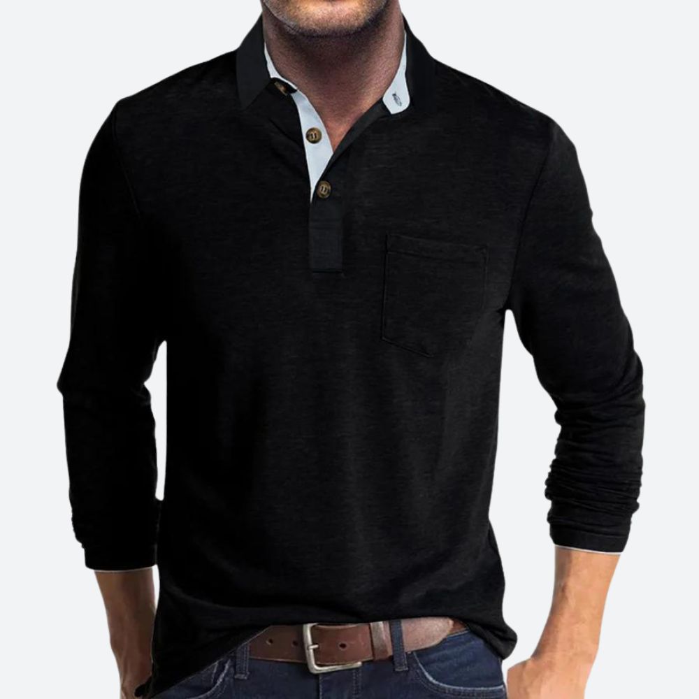 Męska - Koszulka polo - Bawełniany materiał - Wygodny z elegancją - Modny styl i elegancki design