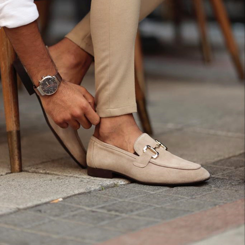 Męska - Buty wsuwane - Wygodne i stylowe - Idealne do casualowych stylizacji