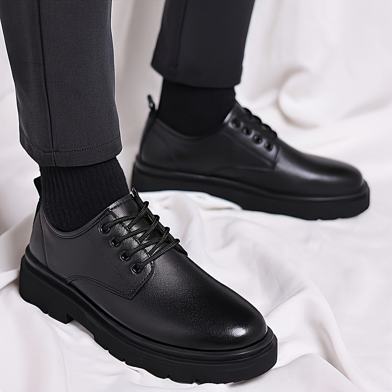 Męska - Buty wizytowe - Skórzany design w włoskim stylu - Elegancka obuwie na każdą okazję