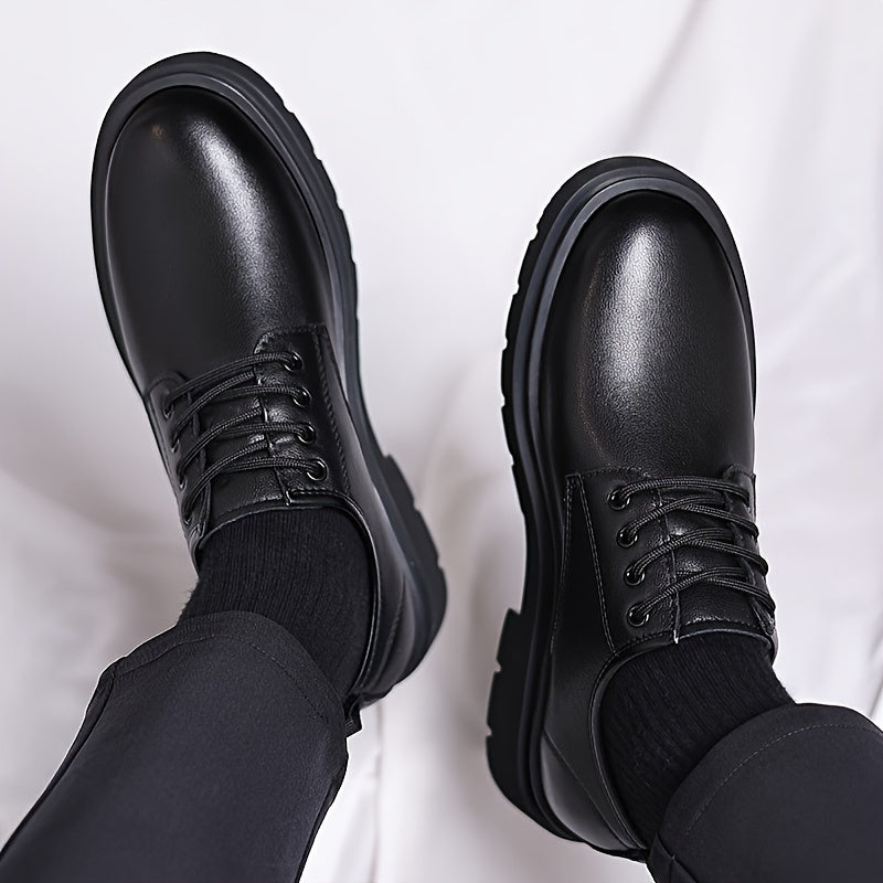 Męska - Buty wizytowe - Skórzany design w włoskim stylu - Elegancka obuwie na każdą okazję