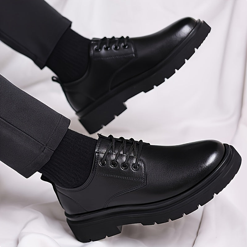 Męska - Buty wizytowe - Skórzany design w włoskim stylu - Elegancka obuwie na każdą okazję