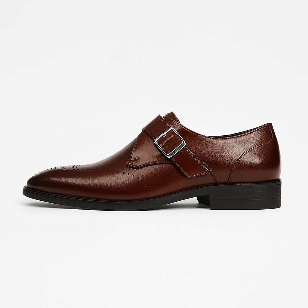 Męska - Klasyczne buty Monk z paskiem - Elegancki styl klamry - Idealne na wyjątkowe okazje