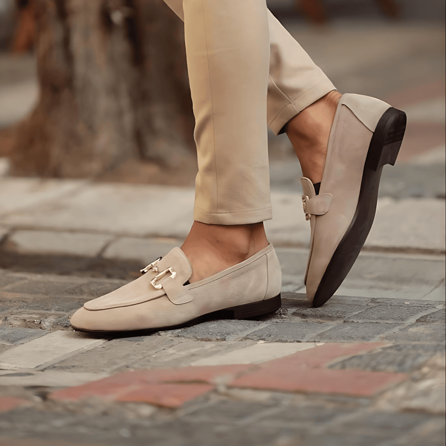 Męska - Buty wsuwane - Wygodne i stylowe - Idealne do casualowych stylizacji