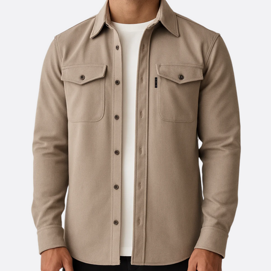 Męska - Koszula dopasowany krój - Oddychający materiał - Idealna na każdą okazję - Modna odzież męska