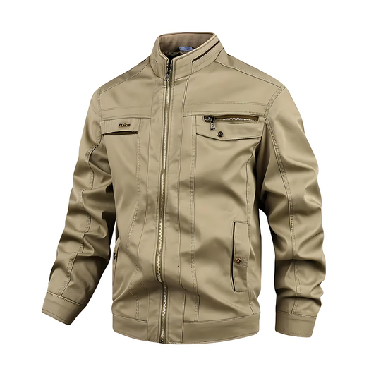 Męska - Wiatroszczelna kurtka bawełniana - Wodoodporna - Idealna na każdą pogodę