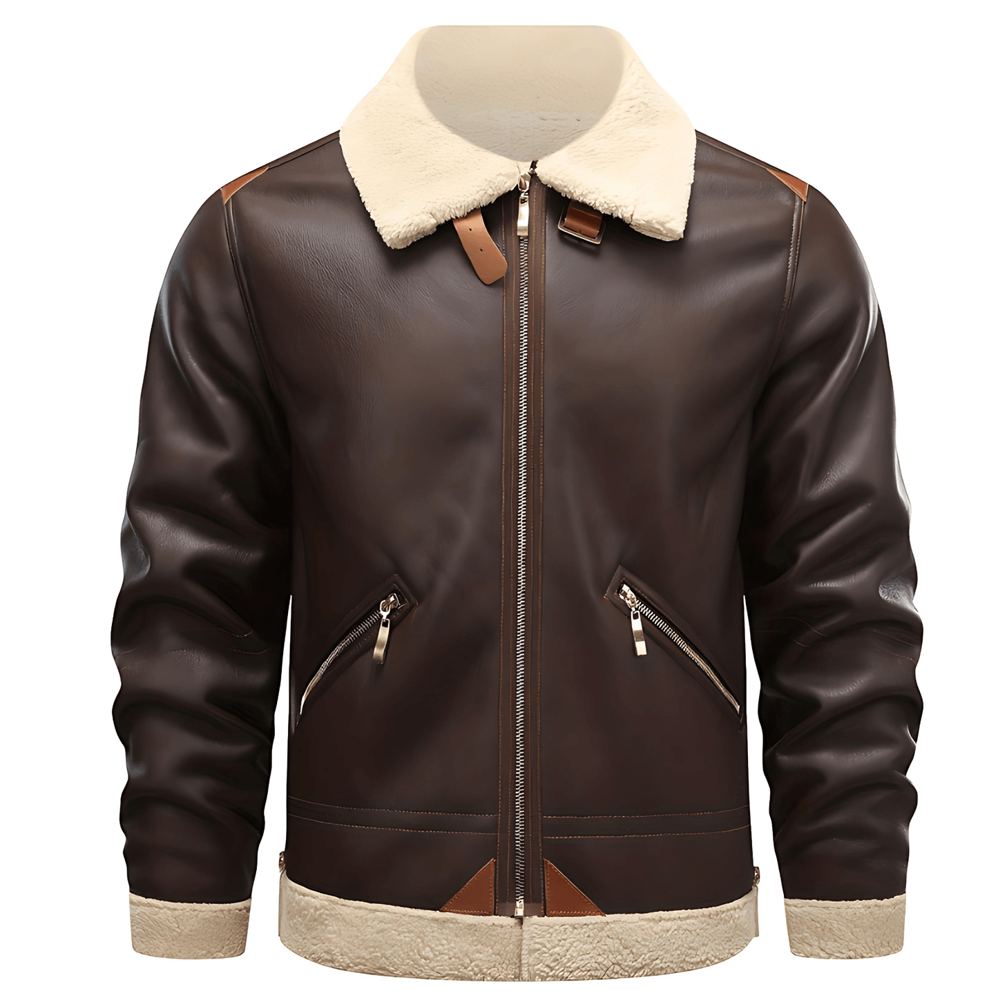 Męska - Wiatroszczelna kurtka zimowa - Ciepła podszewka - Idealna na zimowe wyprawy