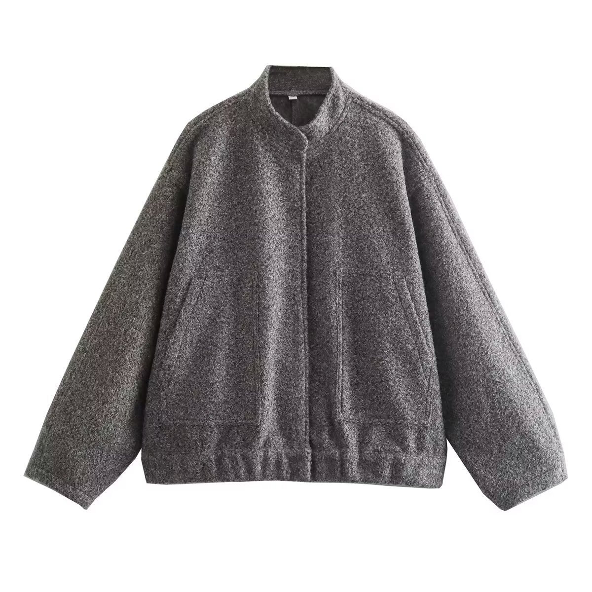 Damska - Kurtka oversize - Miękkiego materiał - Stylowa i komfortowa odzież na co dzień