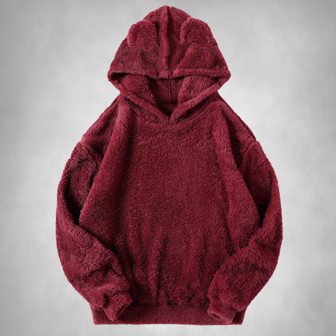 Męska - Bluza polarowa Teddy - Przytulny styl i komfort - Idealna na chłodne dni