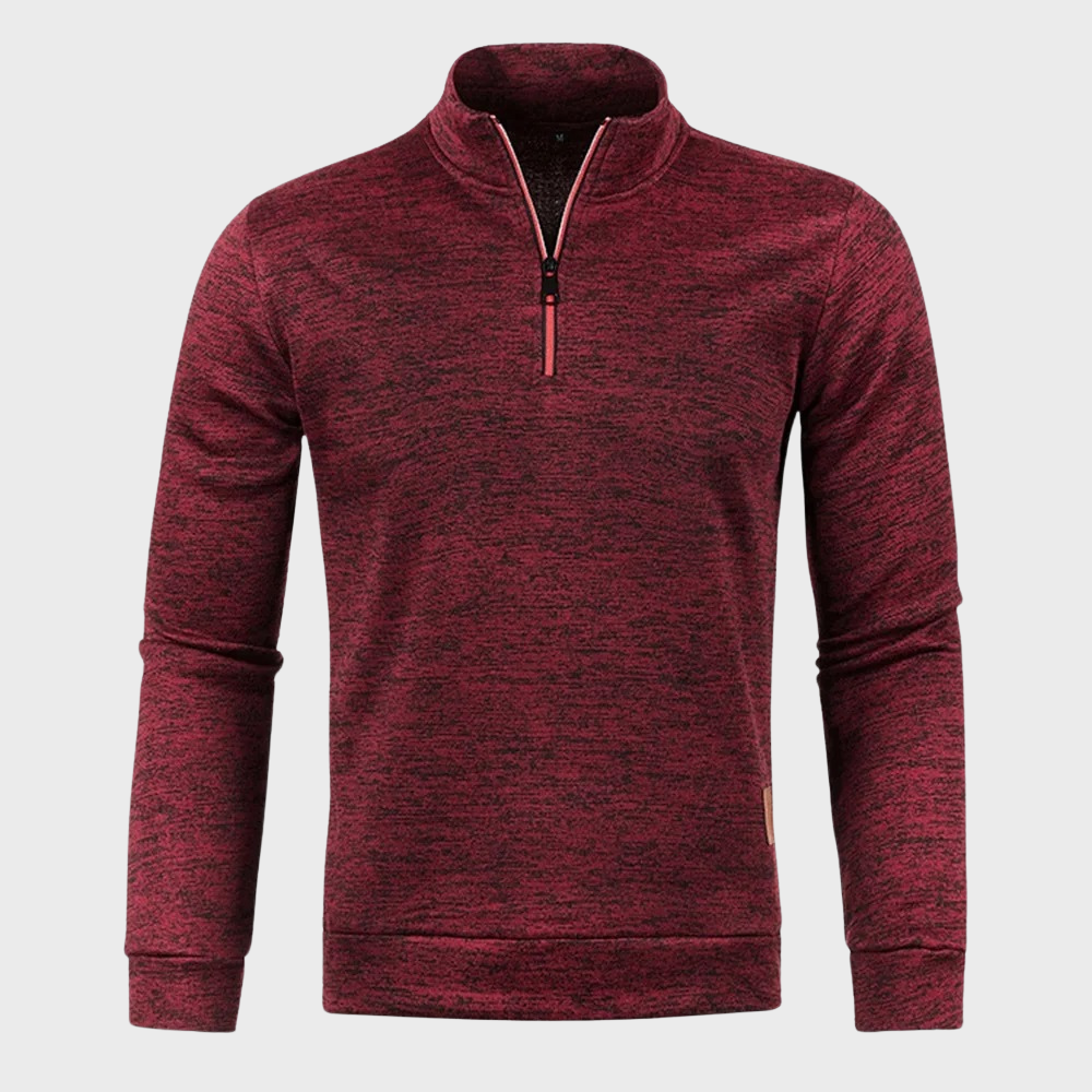 Męska - Bluza z zamkiem błyskawicznym - Poliestru - Sweter casualowy - Komfortowa odzież na co dzień - Stylowy wybór