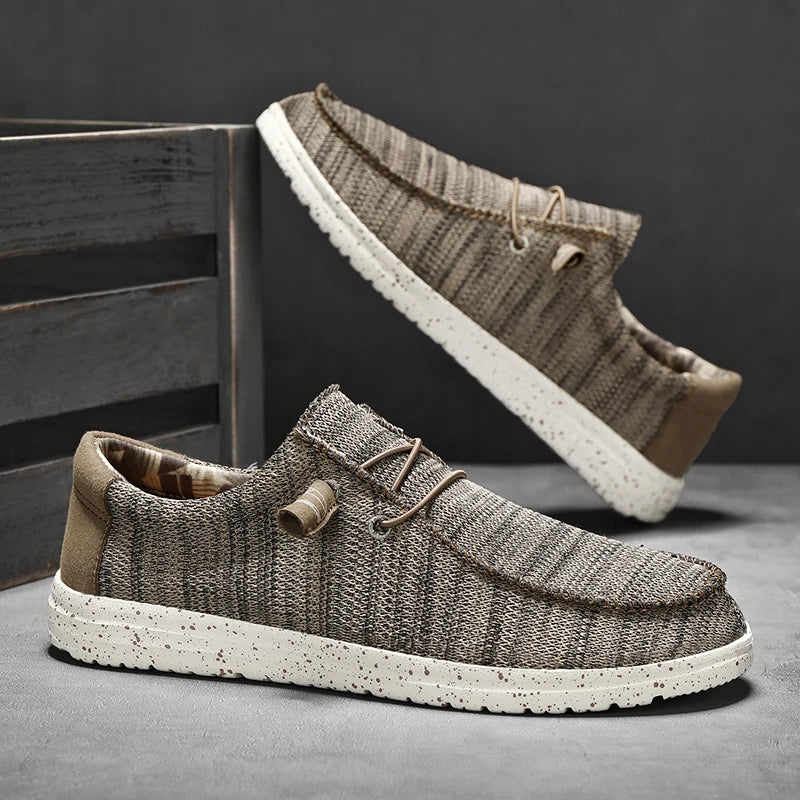 Męska - Buty z siateczki - Miękka bawełniana wyściółka - Stylowe obuwie na każdą okazję