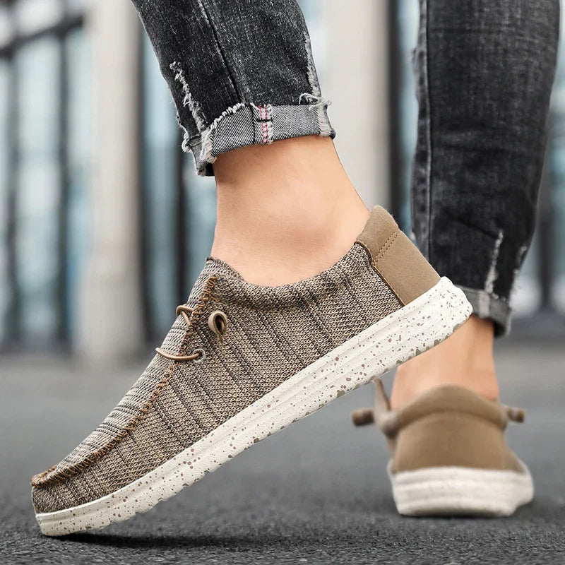 Męska - Buty z siateczki - Miękka bawełniana wyściółka - Stylowe obuwie na każdą okazję
