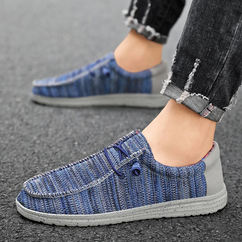 Męska - Buty z siateczki - Miękka bawełniana wyściółka - Stylowe obuwie na każdą okazję