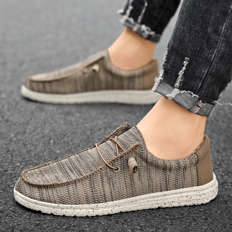Męska - Buty z siateczki - Miękka bawełniana wyściółka - Stylowe obuwie na każdą okazję