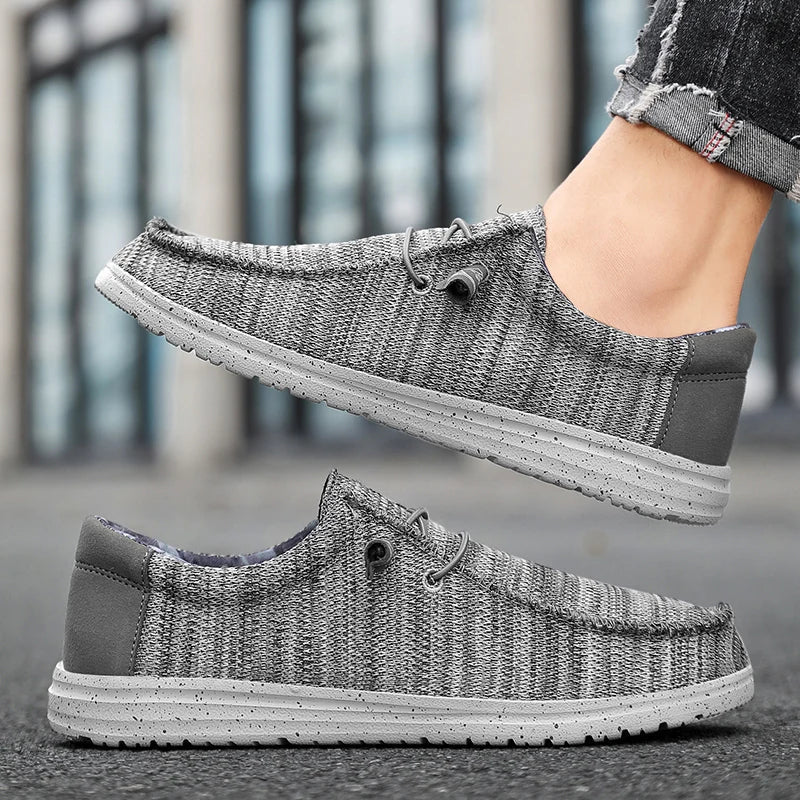 Męska - Buty z siateczki - Miękka bawełniana wyściółka - Stylowe obuwie na każdą okazję