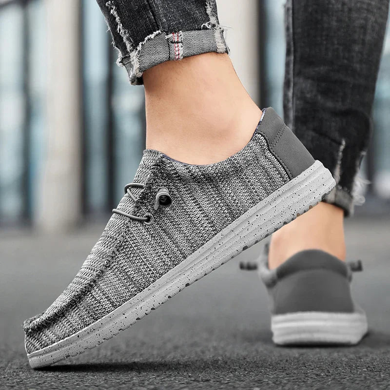 Męska - Buty z siateczki - Miękka bawełniana wyściółka - Stylowe obuwie na każdą okazję