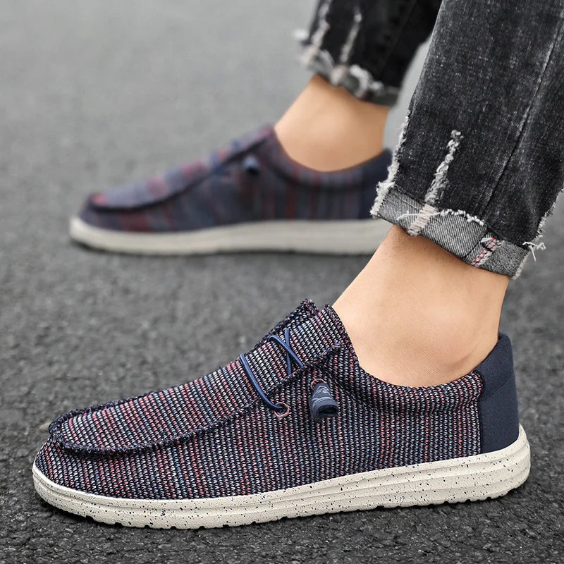 Męska - Buty z siateczki - Miękka bawełniana wyściółka - Stylowe obuwie na każdą okazję
