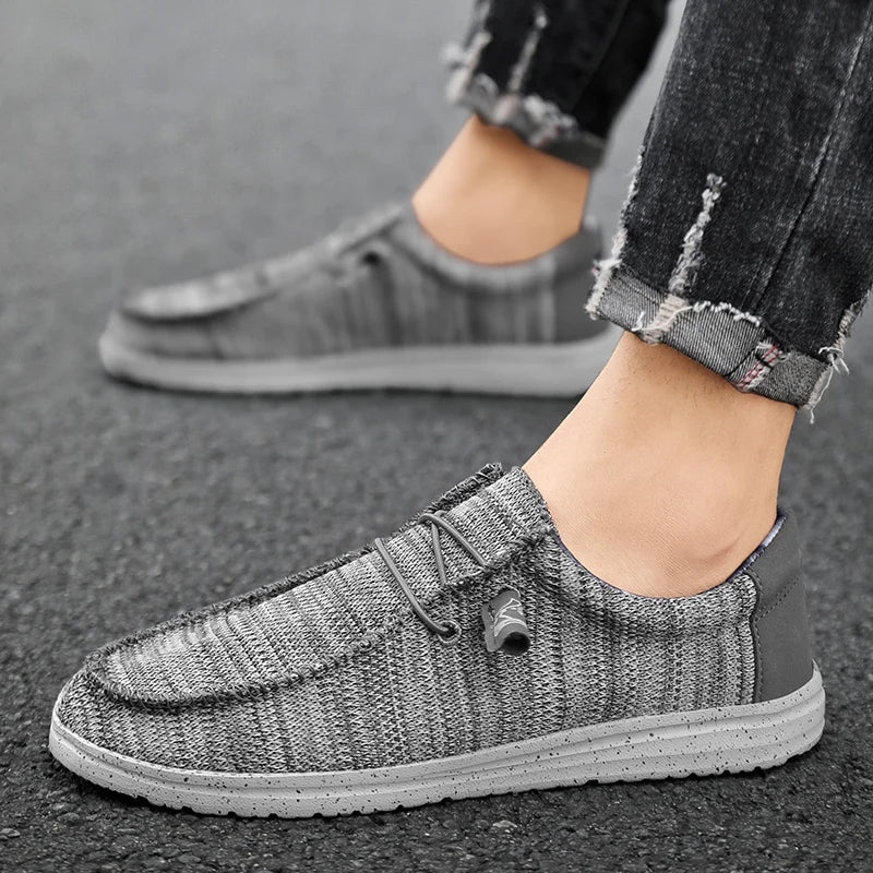 Męska - Buty z siateczki - Miękka bawełniana wyściółka - Stylowe obuwie na każdą okazję