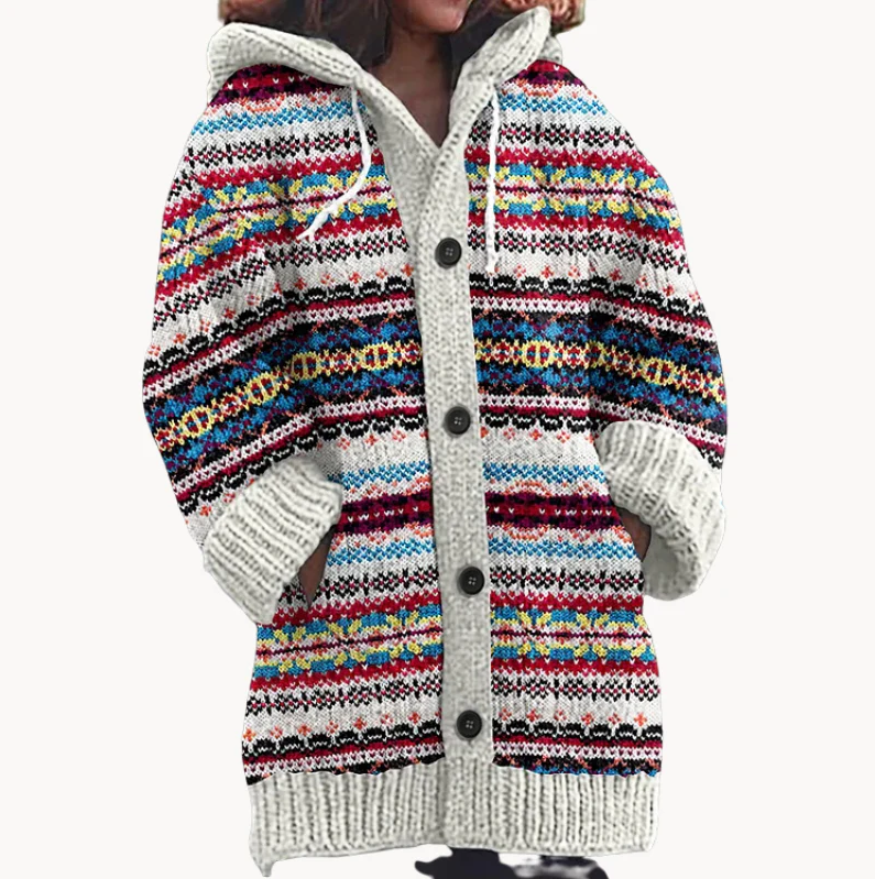 Damska - Kardigan - Wygodny krój - Materiał oddychający - Idealna do noszenia warstwowego