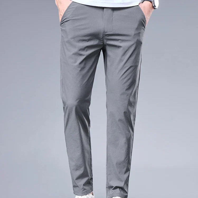 Męska - Lekkie Skinny Spodnie ze Stretchem - Komfortowy Styl na Co Dzień
