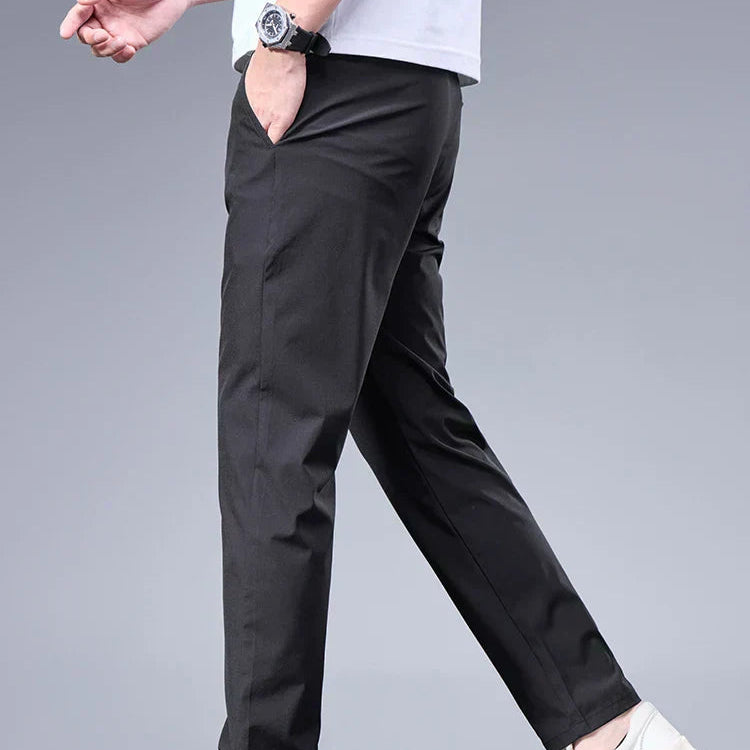 Męska - Lekkie Skinny Spodnie ze Stretchem - Komfortowy Styl na Co Dzień