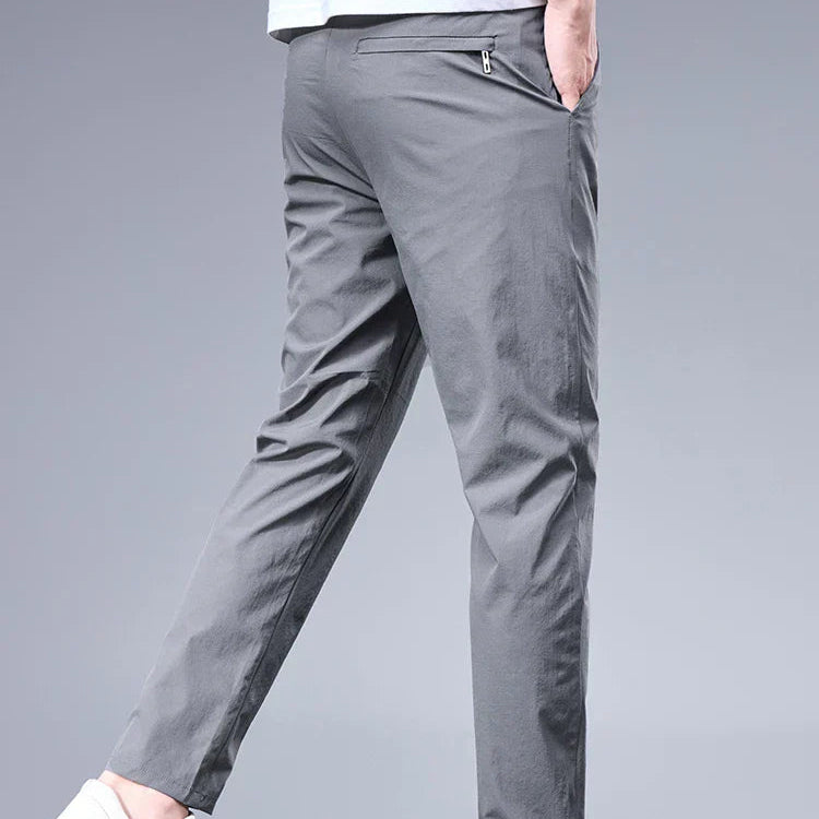 Męska - Lekkie Skinny Spodnie ze Stretchem - Komfortowy Styl na Co Dzień