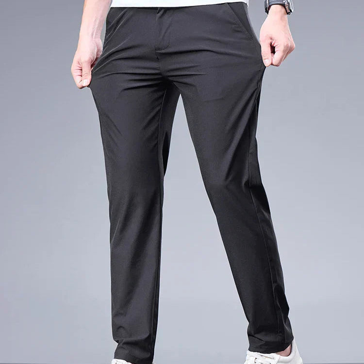 Męska - Lekkie Skinny Spodnie ze Stretchem - Komfortowy Styl na Co Dzień
