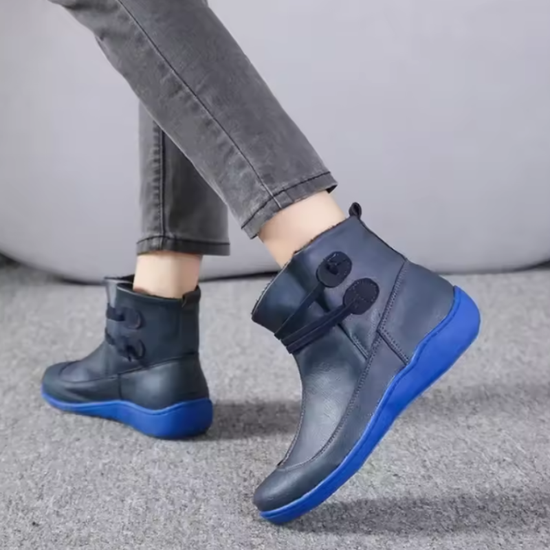 Damska - Wodoodporne buty - Kostki z regulowanymi paskami - Idealne na każdą pogodę