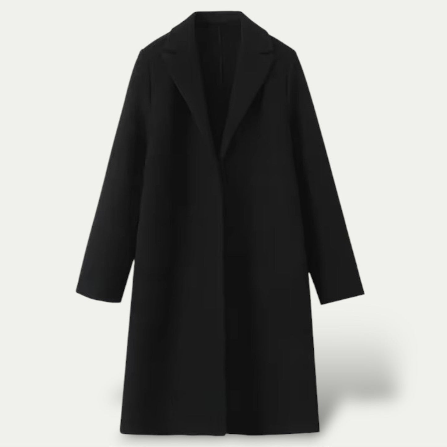 Damska - Klasyczny długi trencz - Dopasowany styl - Elegancka odzież na każdą okazję